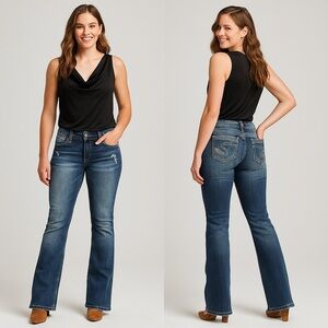 🔥 SILVER JEANS 👖 Aiko Low-Rise Mid Bootcut Denim | Size 30L (Long Inseam) 🔥